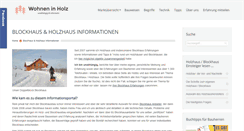 Desktop Screenshot of blockhaus-bauen.info